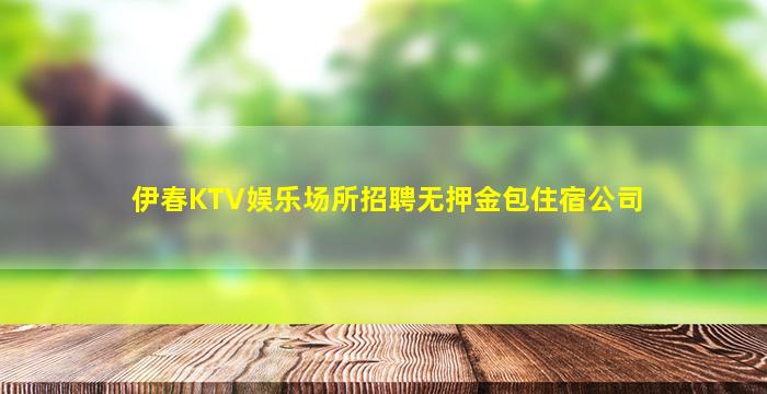 伊春KTV娱乐场所招聘无押金包住宿公司
